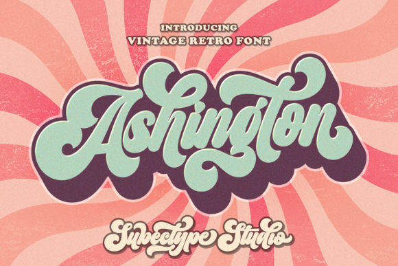 Ashington: Vintage Bold Handwritten Font for Crafters