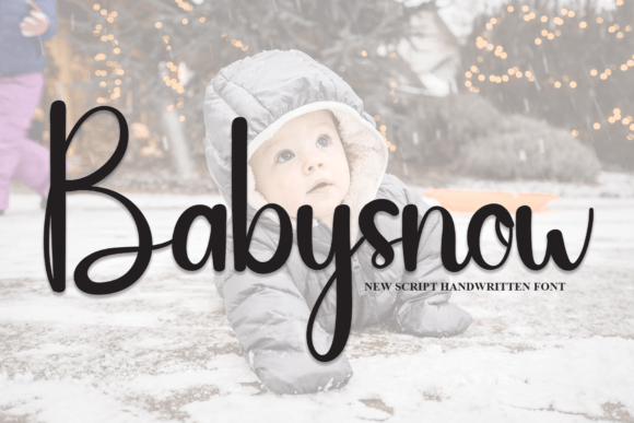 Babysnow: A Script Handwritten Font That Breathes Life into Your Creative Projects