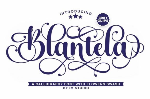 Blantela: A Script Handwritten Font for Elegant Digital Branding