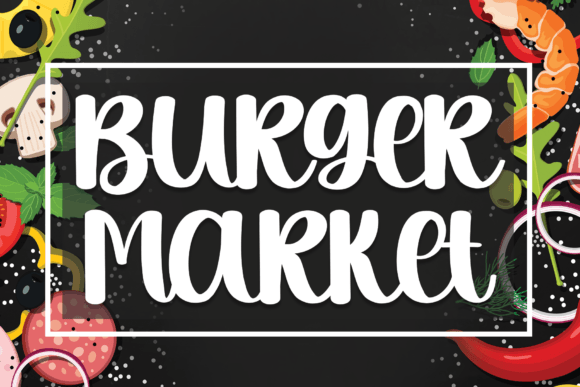 Burger Market: A Cool and Casual Handwritten Font for Digital Design
