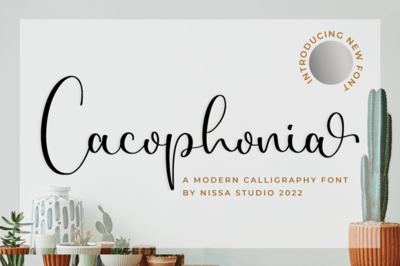 Cacophonia: A Script Handwritten Font for Web Design and Branding