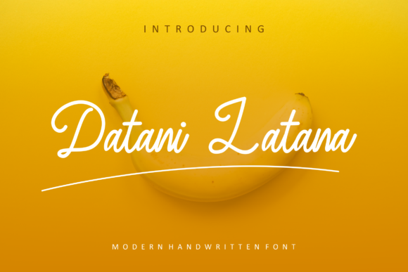 Datani Latana: A Vintage Cursive Font Worth Downloading