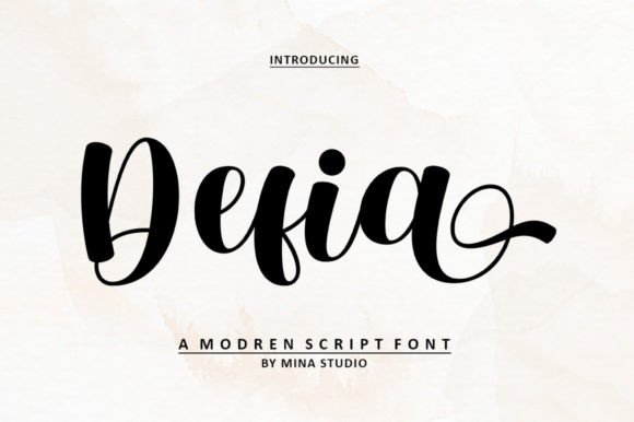 Defia: A Script Handwritten Font That Elevates Brand Identity