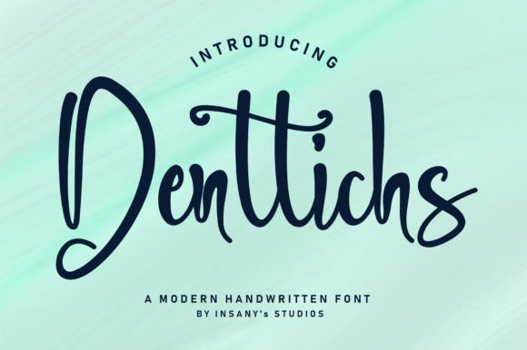 Dentlichs: A Sweet Handwritten Font for Crafters & Sellers