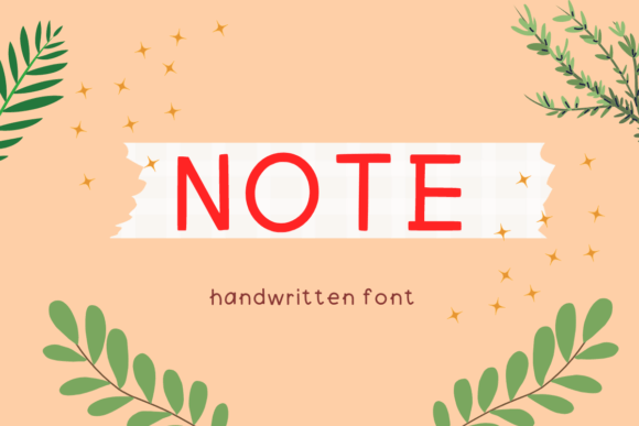 Discover the Charm of Note: A Script Handwritten Font for Digital Design