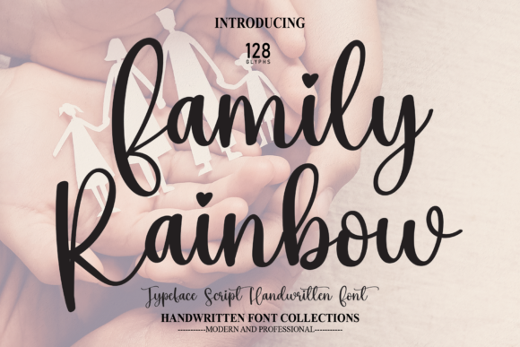 Family Rainbow Font: Delicate Script Handwritten Typeface for Creative Campaigns