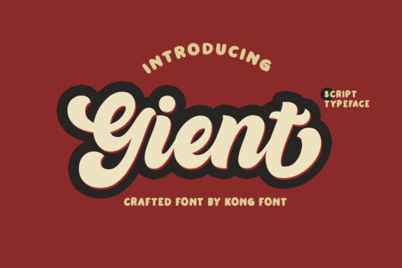 Gient: A Playful Handwritten Font for Editorial Design