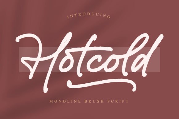 Hotcold: A Monoline Handwritten Font for Editorial Design