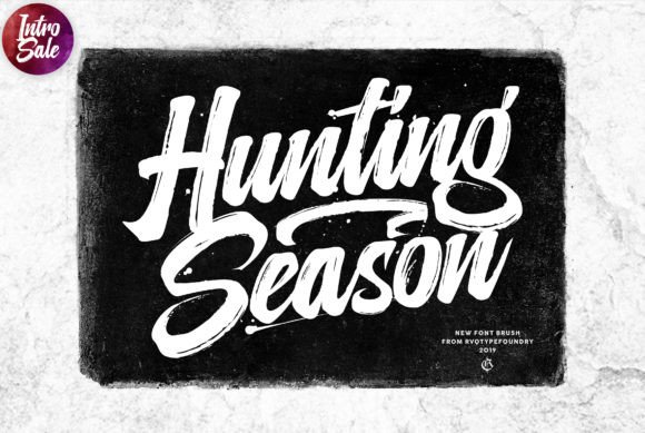Hunting Season: A Bold Script Font for Creative Branding