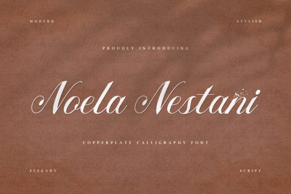 Noela Nestani: A Copperplate Calligraphy Font for Branding & Digital Design