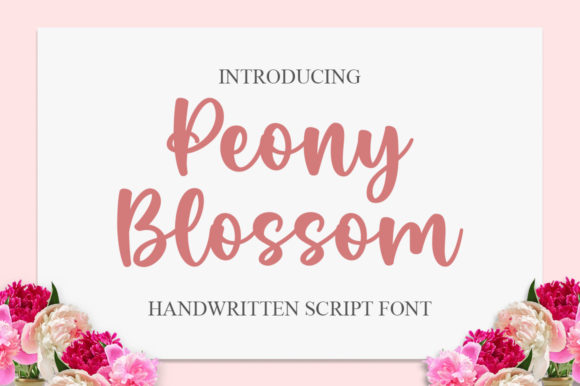 Peony Blossom Font for Timeless Branding & Scroll-Stopping Graphics