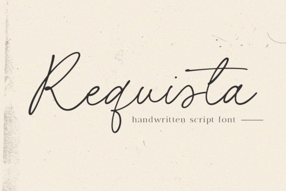 Requista: A Handwritten Font for Editorial Expression