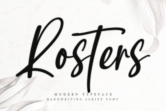 Rosters: A Script Handwritten Font That Elevates Brand Identity