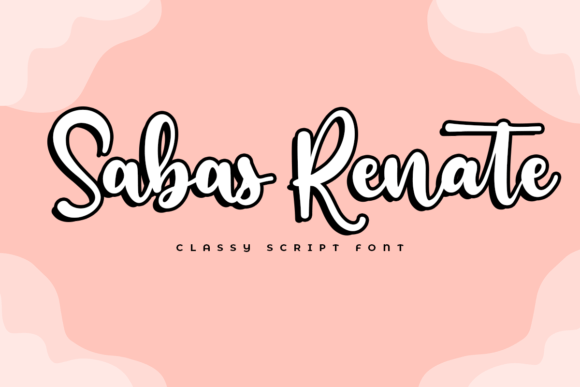 Sabas Renate: A Handwritten Font for Creative Branding