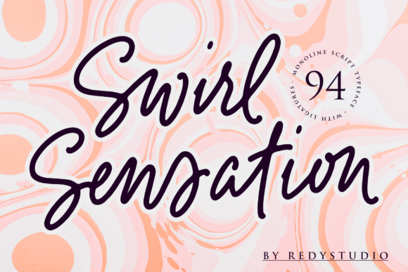 Swirl Sensations Script Handwritten Font for Crafters