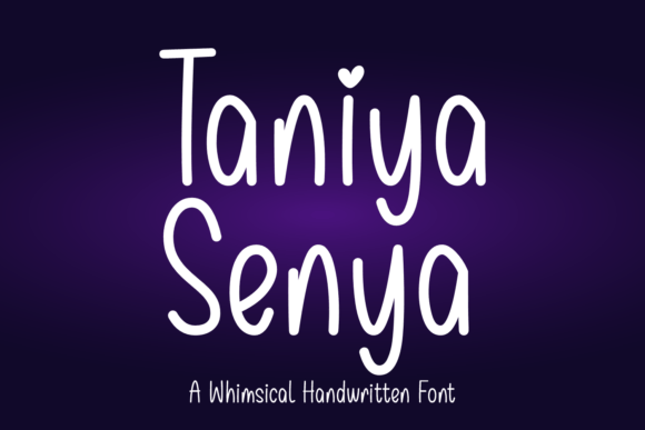 Taniya Senya: A Script Handwritten Font for Creative Crafters