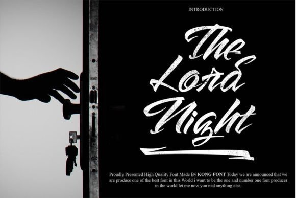 The Lord Night: A Playful Font for Creative Web Design