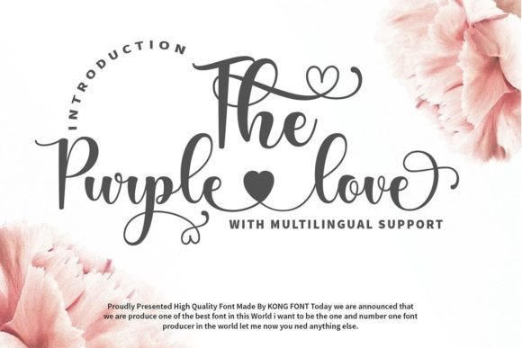 The Purple Love: A Versatile Font for Creative Campaigns