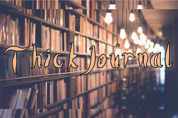 Thick Journal Font for Handmade Creatives