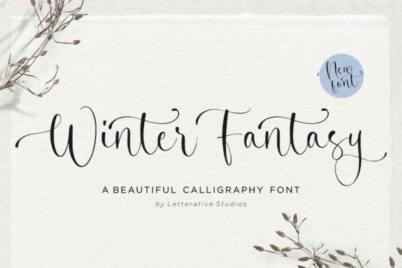 Winter Fantasy: A Beautiful Calligraphy Font for Real Branding